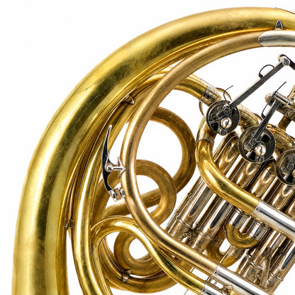 Yamaha YHR-871DU F/Bb Professional French Horn in Unlacquered Brass