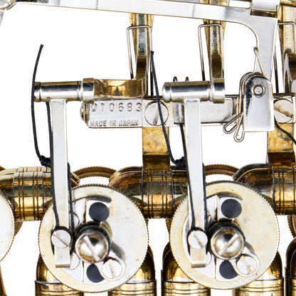 Yamaha YHR-871DU F/Bb Professional French Horn in Unlacquered Brass