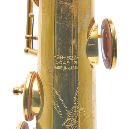Yamaha YSS-82ZRU 'Custom Z' Professional Soprano Saxophone in Raw Brass