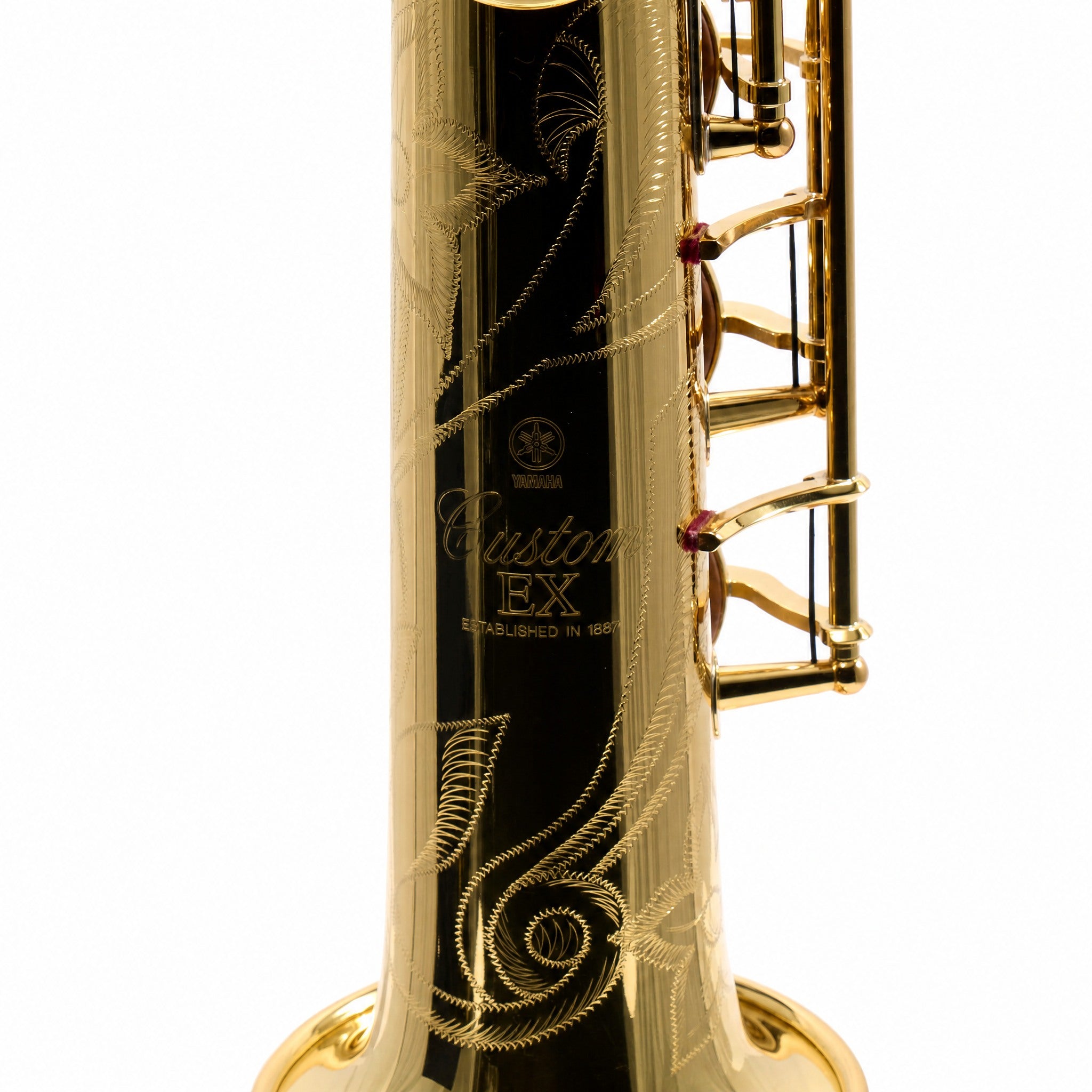 Yamaha YSS-875EXHG 'Custom EX' Professional Soprano Saxophone in Gold Lacquer