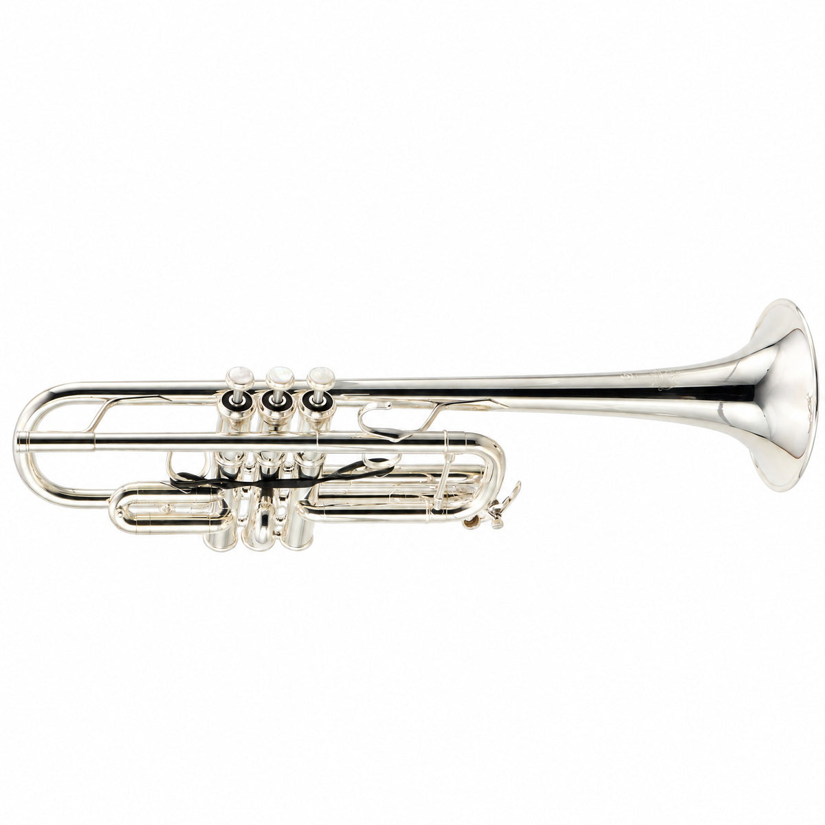 Yamaha YTR-9445NYS-YS-BR III Xeno Artist Model Professional C Trumpet in Silver Plate