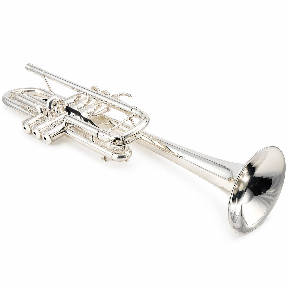 Yamaha YTR-9445NYS-YS-BR III Xeno Artist Model Professional C Trumpet in Silver Plate