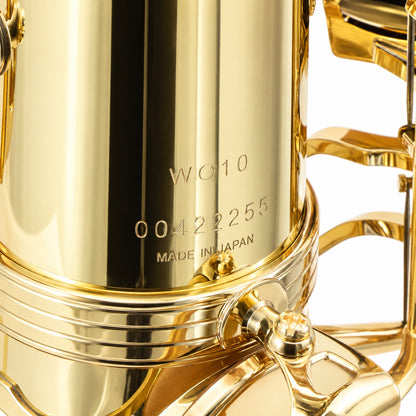 Yanagisawa AWO10 Professional Eb Alto Saxophone in Gold Lacquer