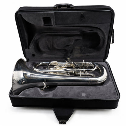 York 4052 'Eminence' Professional Compensating Euphonium in Silver Plate