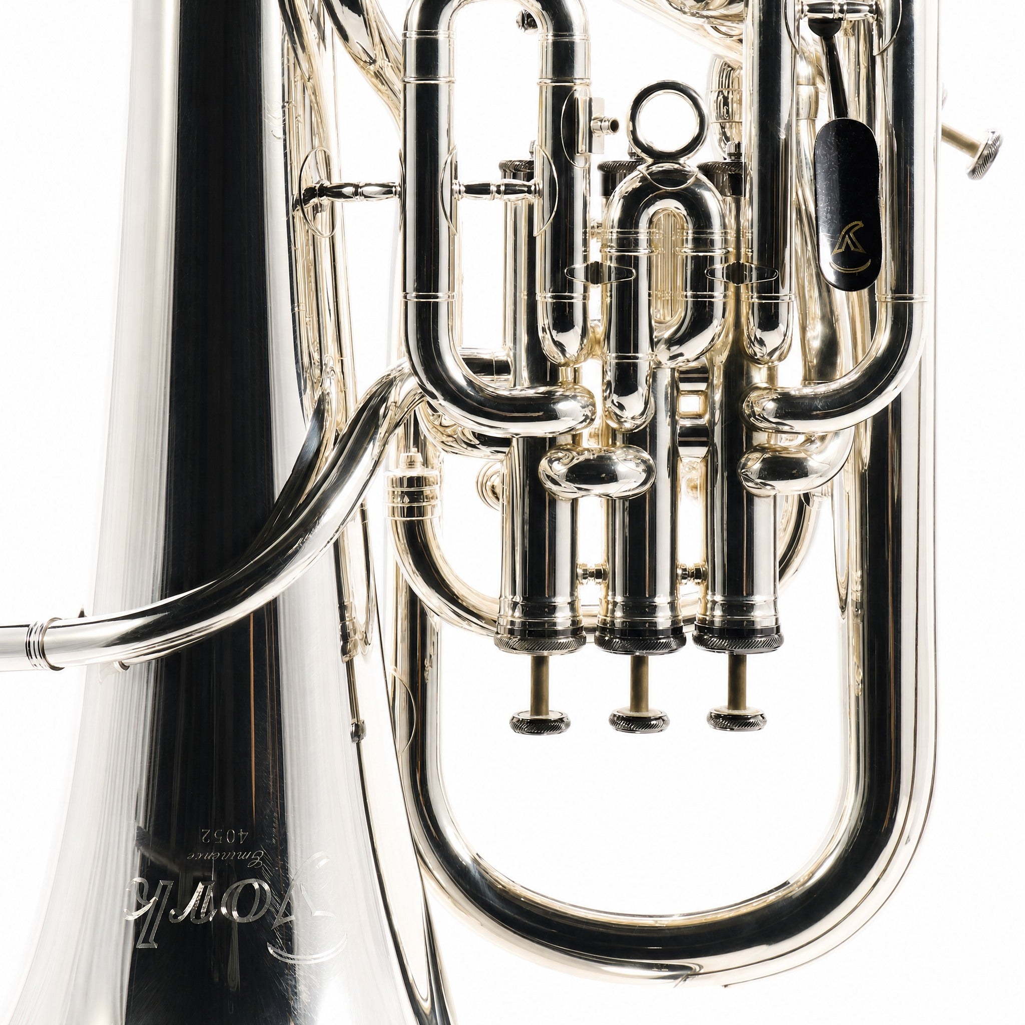 York 4052 'Eminence' Professional Compensating Euphonium in Silver Plate
