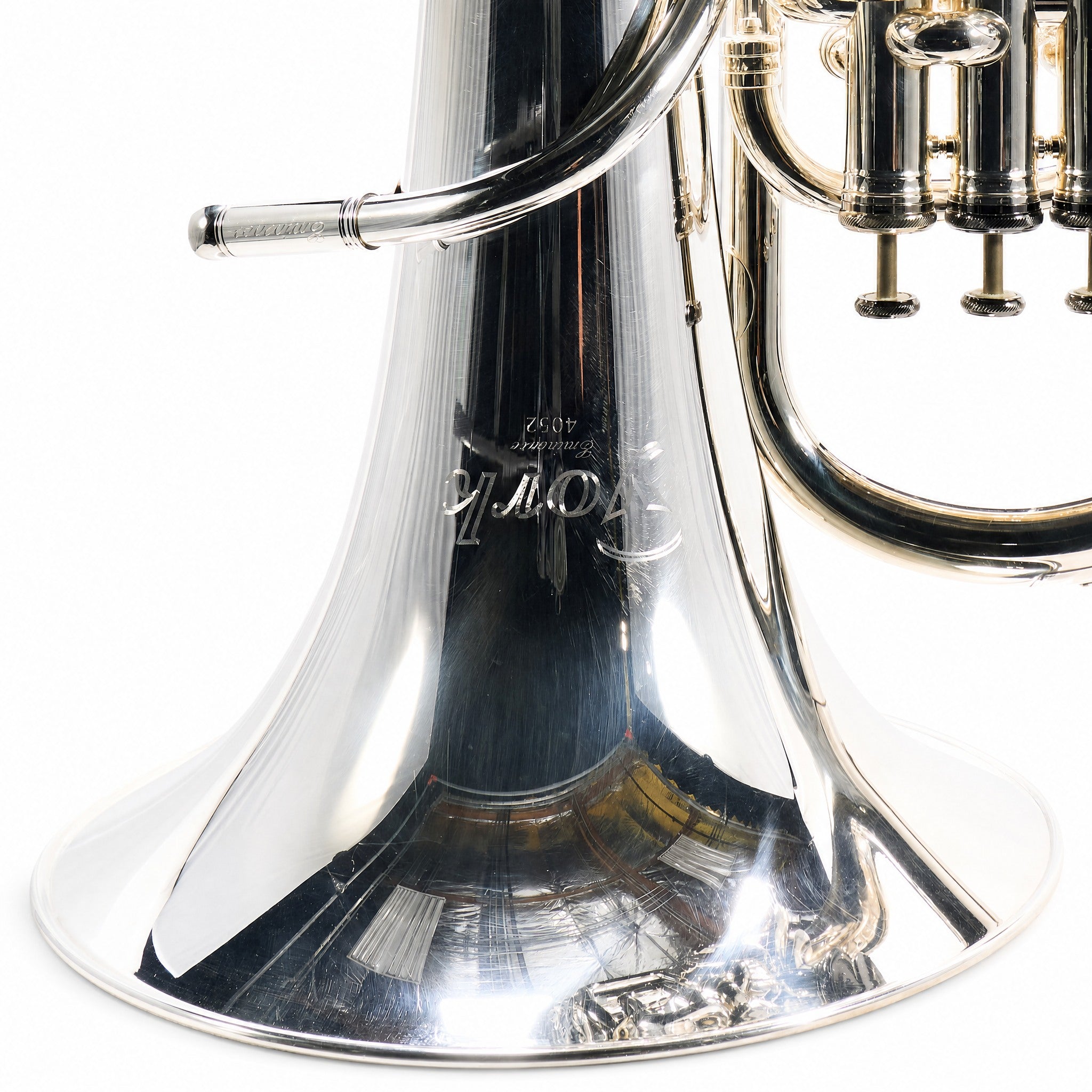 York 4052 'Eminence' Professional Compensating Euphonium in Silver Plate