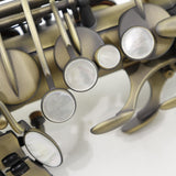 Antigua Winds Model AS4248AQ 'Powerbell' Alto Saxophone in Antique Brass Finish BRAND NEW- for sale at BrassAndWinds.com