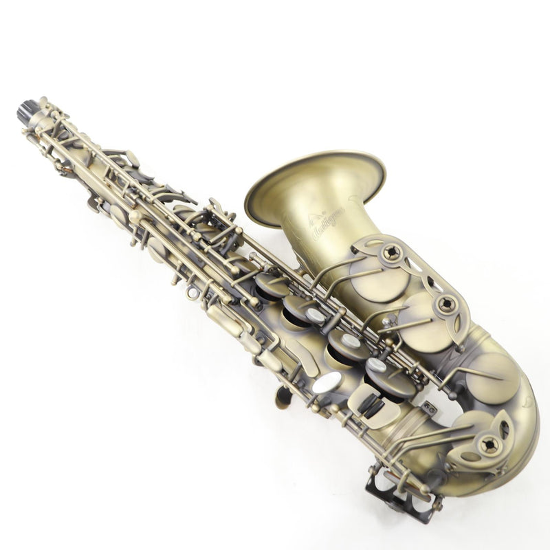 Antigua Winds Model AS4248AQ 'Powerbell' Alto Saxophone in Antique Brass Finish BRAND NEW- for sale at BrassAndWinds.com