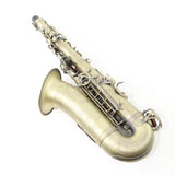 Antigua Winds Model AS4248AQ 'Powerbell' Alto Saxophone in Antique Brass Finish BRAND NEW- for sale at BrassAndWinds.com