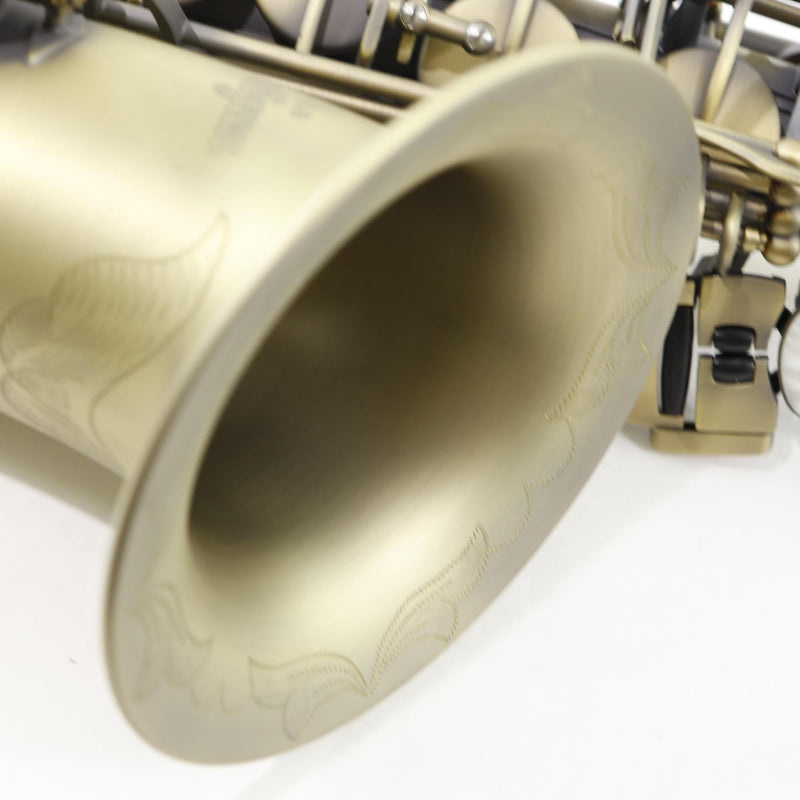 Antigua Winds Model AS4248AQ 'Powerbell' Alto Saxophone in Antique Brass Finish BRAND NEW- for sale at BrassAndWinds.com