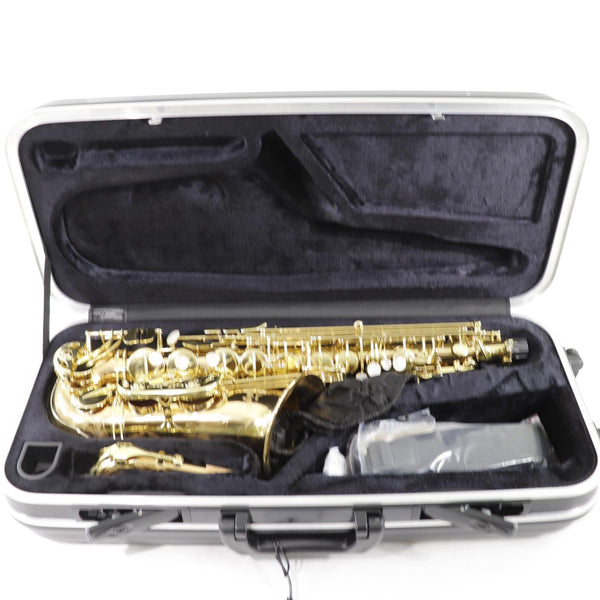 Antigua Winds Model AS4248RLQ 'Powerbell' Alto Saxophone with Red Brass Body BRAND NEW- for sale at BrassAndWinds.com