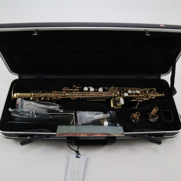 Antigua Winds Model SS3286LQ Soprano Saxophone in Classic Lacquer BRAND NEW- for sale at BrassAndWinds.com