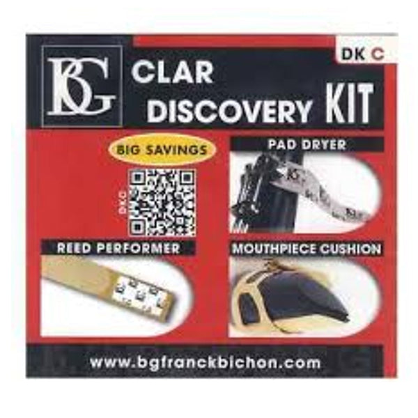 BG DKC Clarinet Discovery Kit (Pad Dryer, Reed Savers, Mouthpiece Cushions)- for sale at BrassAndWinds.com
