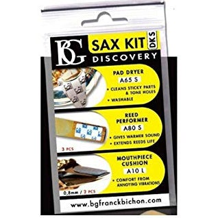 BG DKS Alto/Soprano Saxophone Discovery Kit (Pad Dryer/Reed Savers/Mouthpiece Cushions)- for sale at BrassAndWinds.com