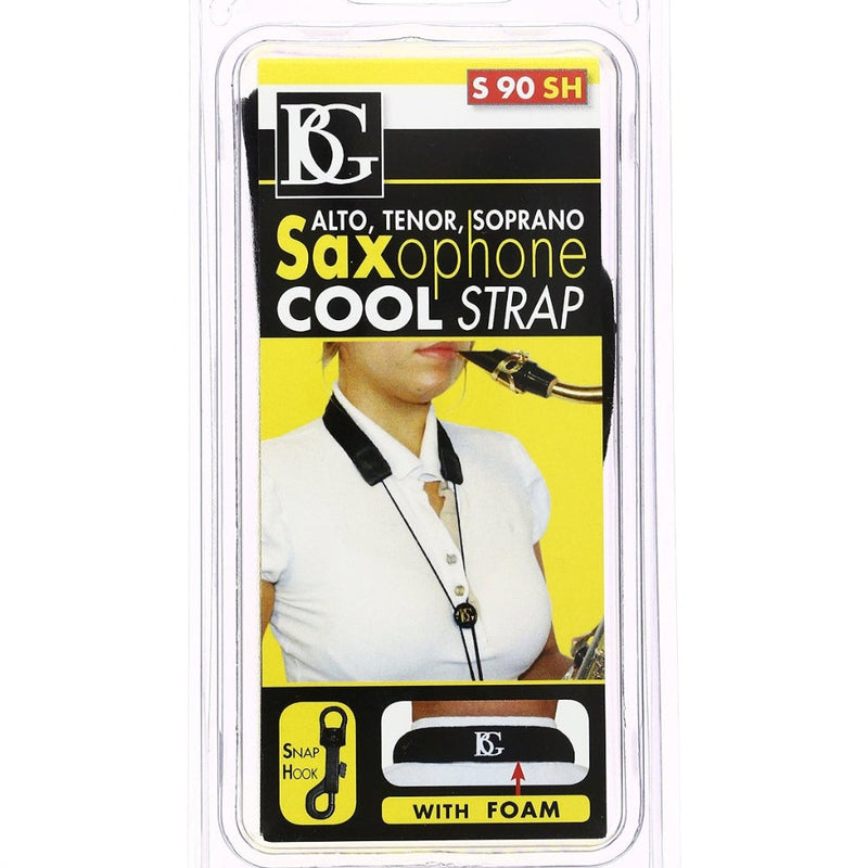 BG Model S90SH Soprano/Alto/Tenor Saxophone Padded Cool Strap with Snap Hook- for sale at BrassAndWinds.com