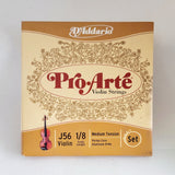 D'Addario D-J5618 Pro-Arte Medium Tension 1/8 Size Violin Strings BRAND NEW- for sale at BrassAndWinds.com