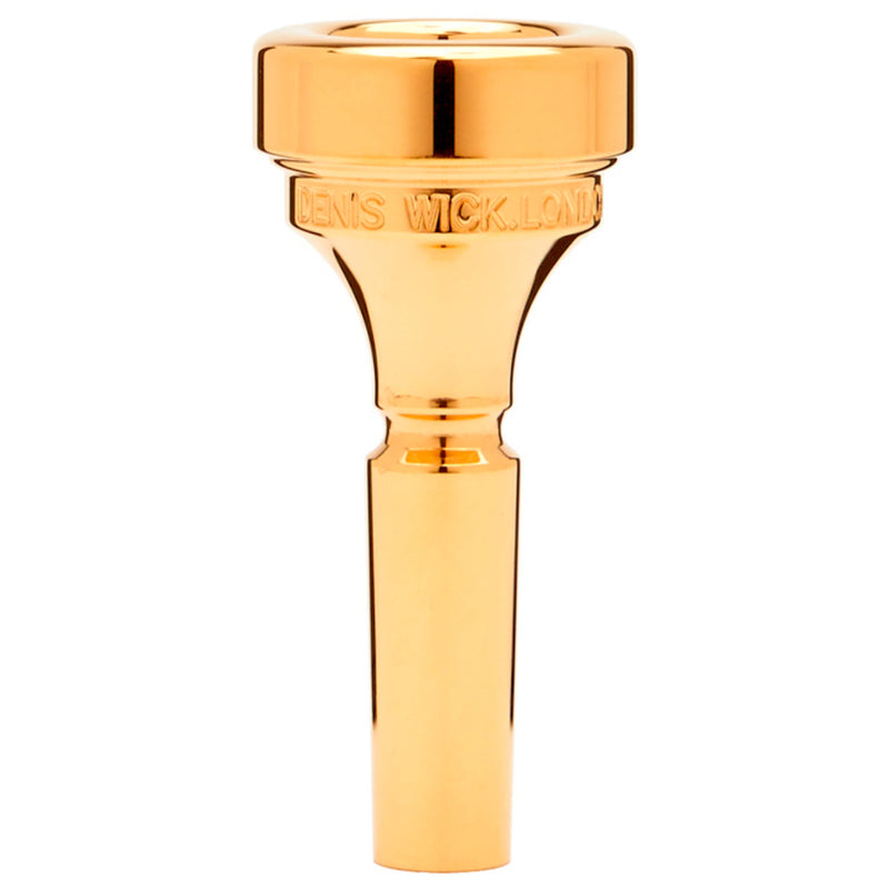 Denis Wick Model DW4884-4F Classic 4F Flugelhorn Mouthpiece in Gold Plate BRAND NEW- for sale at BrassAndWinds.com