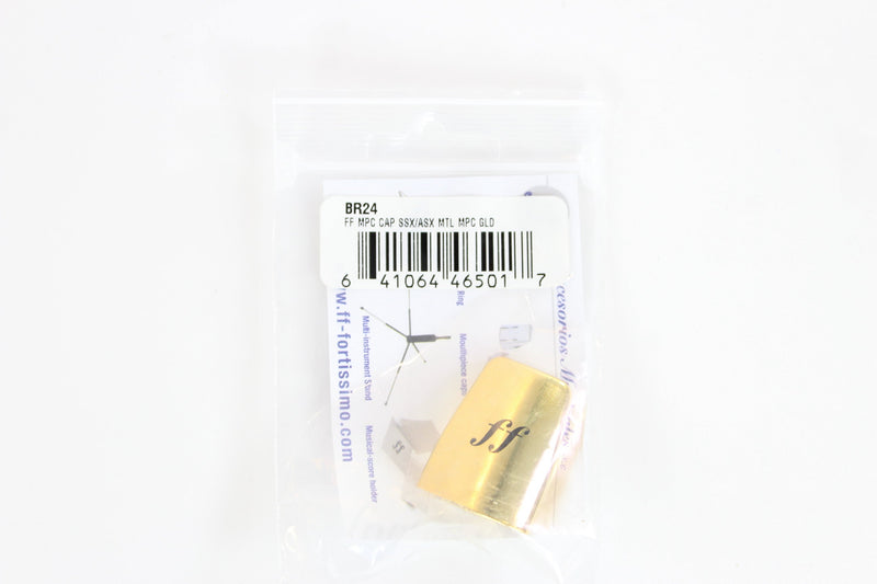 Fortissimo BR.24 Gold Plastic Cap for Metal Alto/Soprano Saxophone Mouthpiece- for sale at BrassAndWinds.com