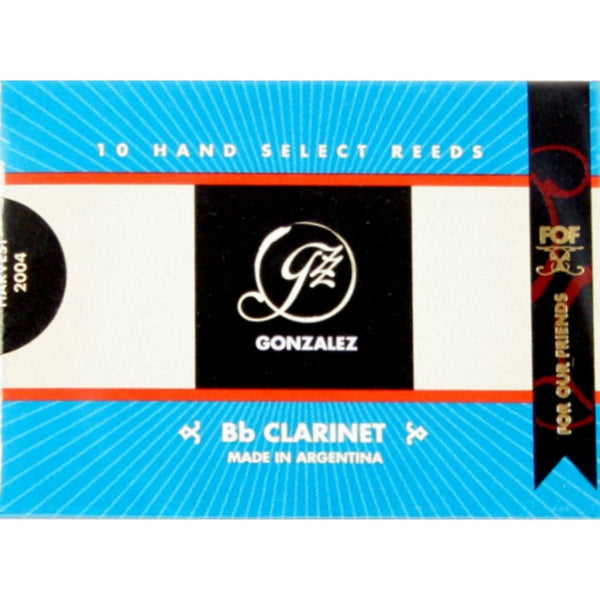Gonzalez Bb Clarinet 'F.O.F.' Reeds Strength 2.5, Box of 10- for sale at BrassAndWinds.com