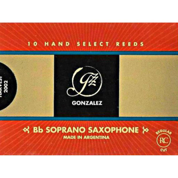Gonzalez Bb Soprano Saxophone Reeds Strength 1.5, Box of 10- for sale at BrassAndWinds.com
