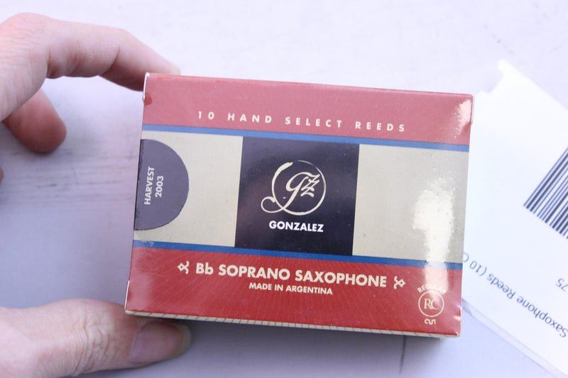 Gonzalez Bb Soprano Saxophone Reeds Strength 1.75, Box of 10- for sale at BrassAndWinds.com