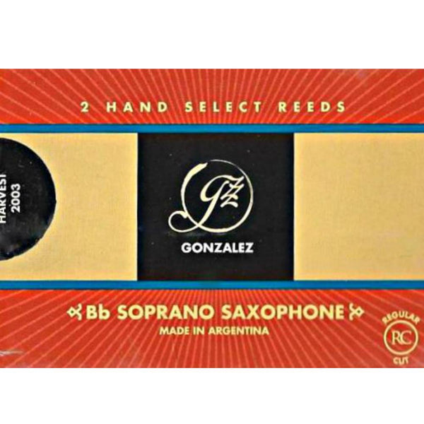 Gonzalez Bb Soprano Saxophone Reeds Strength 2, Box of 2- for sale at BrassAndWinds.com