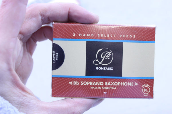 Gonzalez Bb Soprano Saxophone Reeds Strength 3.25, Box of 2- for sale at BrassAndWinds.com