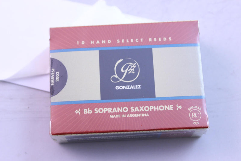 Gonzalez Bb Soprano Saxophone Reeds Strength 3.75, Box of 10- for sale at BrassAndWinds.com