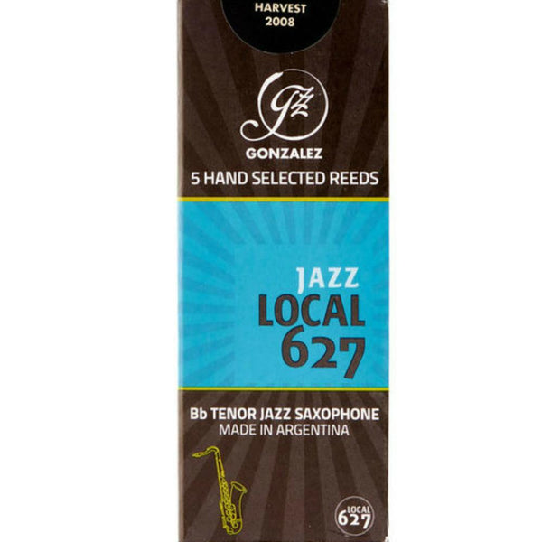 Gonzalez Bb Tenor Saxophone 'Local 627' Jazz Reeds Strength 3.5, Box of 5- for sale at BrassAndWinds.com