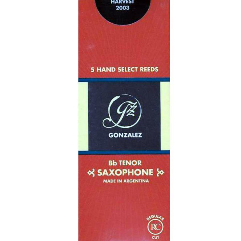 Gonzalez Bb Tenor Saxophone Reeds Strength 4.25, Box of 5- for sale at BrassAndWinds.com