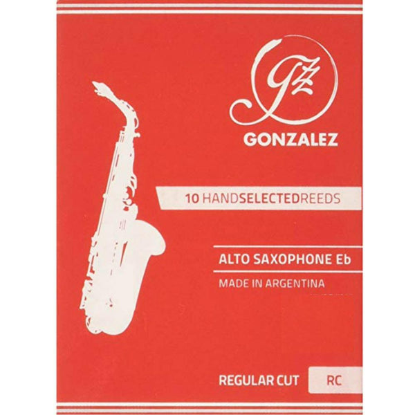 Gonzalez Eb Alto Saxophone Reeds Strength 3, Box of 10- for sale at BrassAndWinds.com