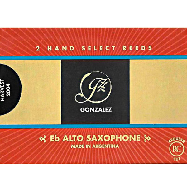 Gonzalez Eb Alto Saxophone Reeds Strength 3.5, Box of 2- for sale at BrassAndWinds.com