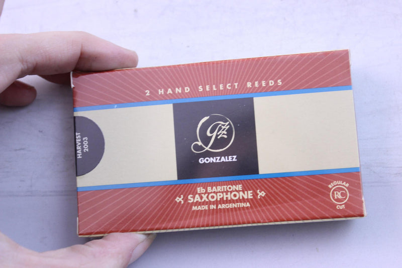 Gonzalez Eb Baritone Saxophone Reeds Strength 3.75, Box of 2- for sale at BrassAndWinds.com