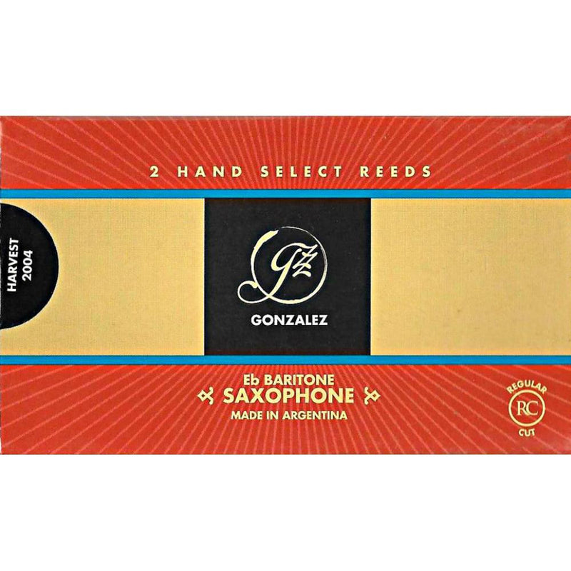 Gonzalez Eb Baritone Saxophone Reeds Strength 3.75, Box of 2- for sale at BrassAndWinds.com