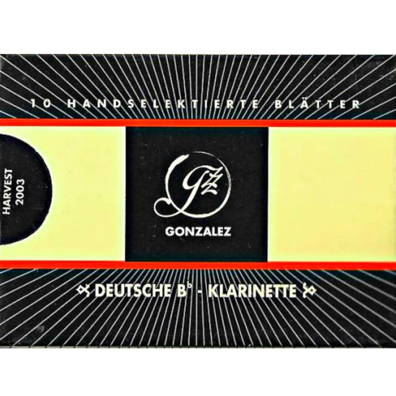 Gonzalez German Bb Clarinet Reeds Strength 1.75, Box of 10- for sale at BrassAndWinds.com
