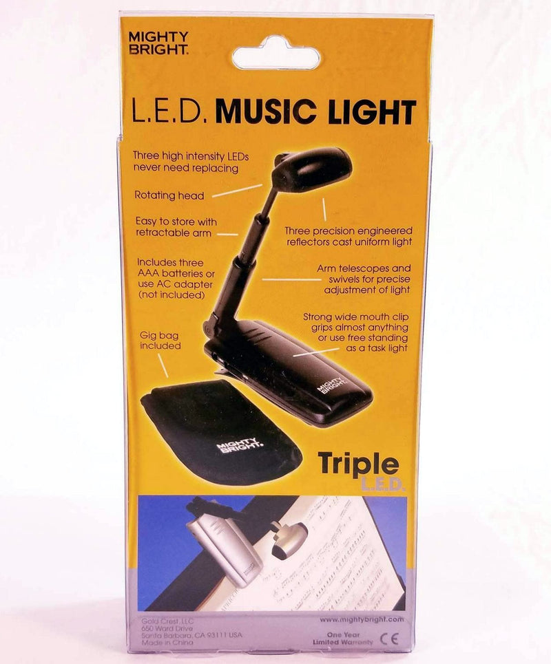 Mighty Bright Model 50212 L.E.D. Music Light - Silver BRAND NEW- for sale at BrassAndWinds.com