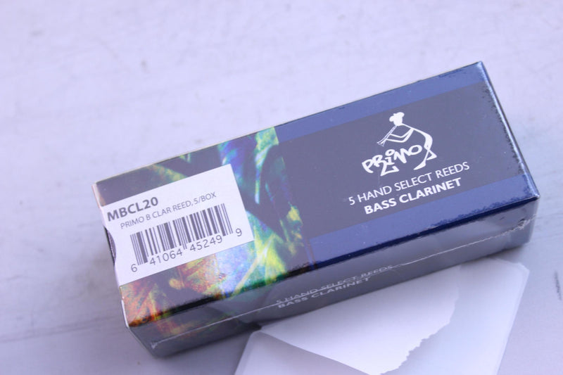 Primo Bb Bass Clarinet Reeds Strength 2.0, Box of 5- for sale at BrassAndWinds.com