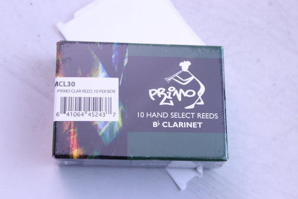 Primo Bb Clarinet Reeds Strength 3.0, Box of 10- for sale at BrassAndWinds.com