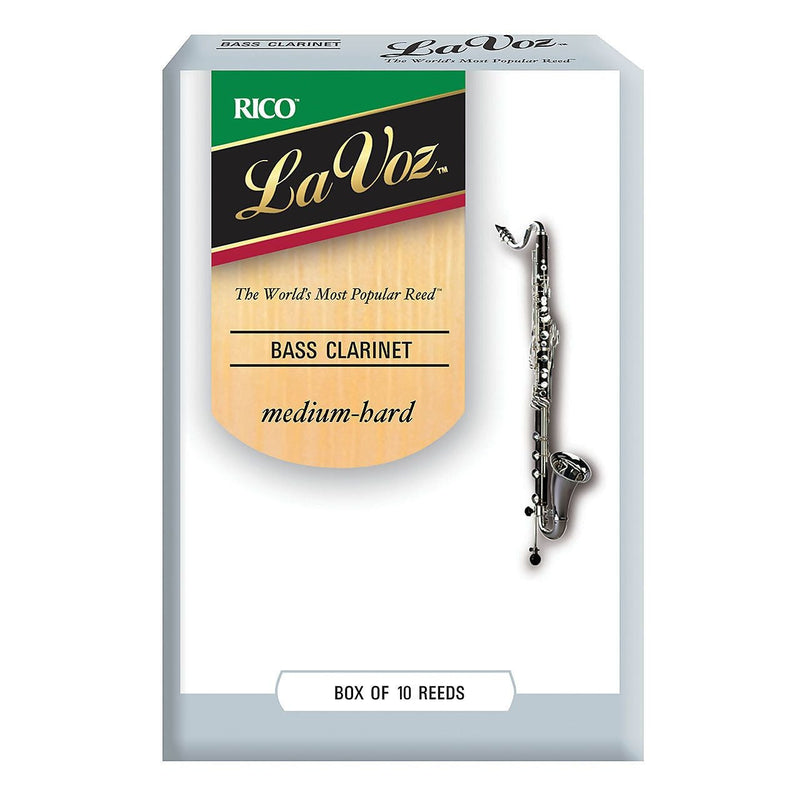 Rico REC10MH 'La Voz' Bass Clarinet Reeds, Medium Hard, Box of 10- for sale at BrassAndWinds.com