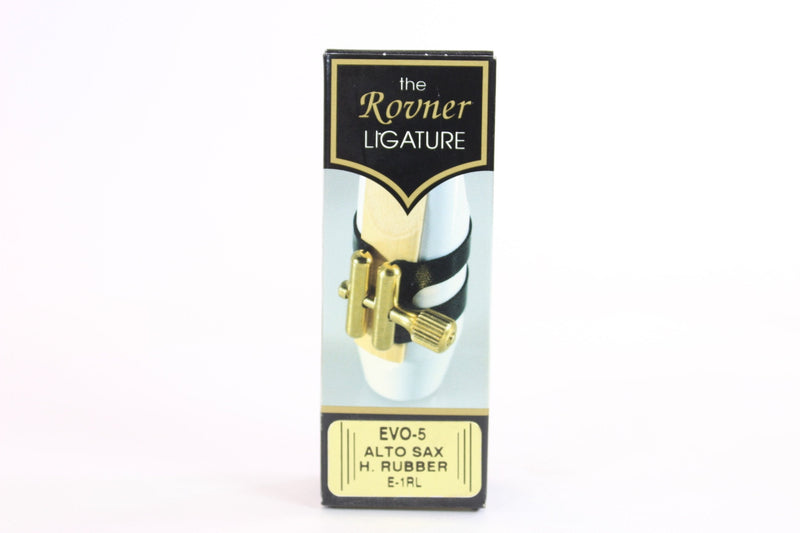 Rovner Model E-1RL Evo-5 Alto Saxophone Ligature with Cap- for sale at BrassAndWinds.com