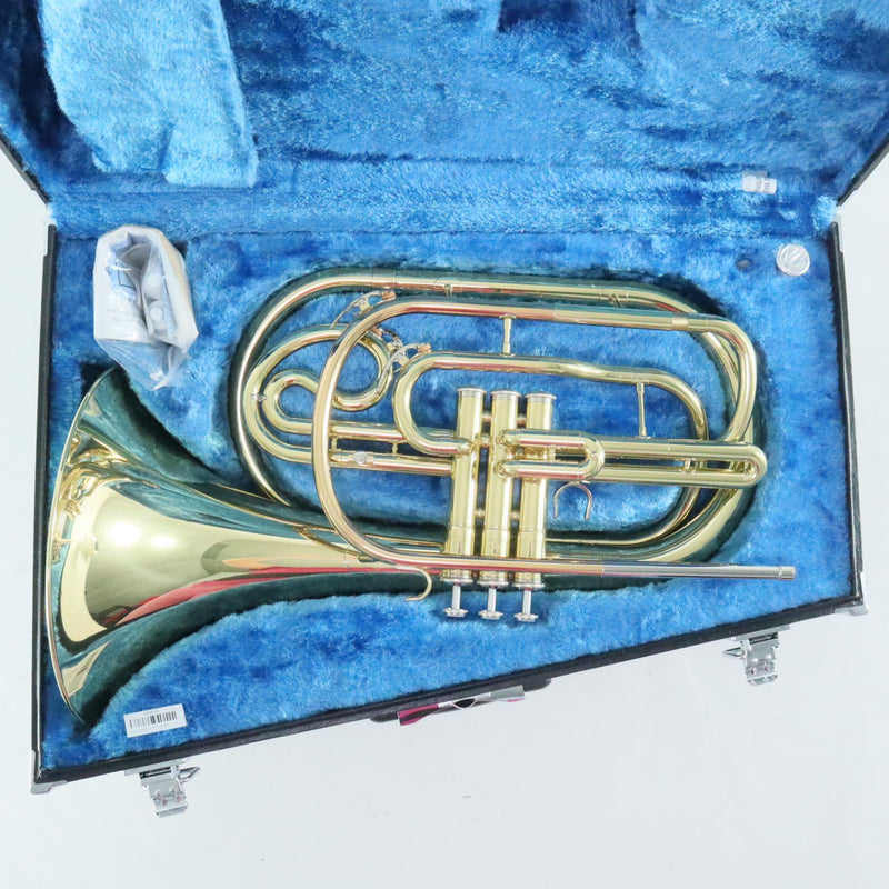 Yamaha Model YHR-302M Bb Marching French Horn in Lacquer SUPERB CONDITION- for sale at BrassAndWinds.com